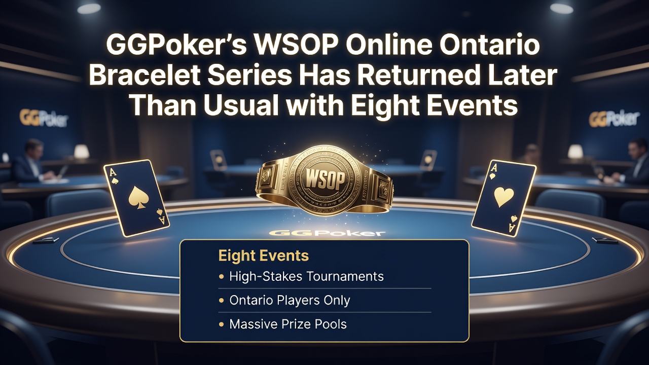 Ontario poker players competing in online WSOP bracelet events with GGPoker interface screenshots